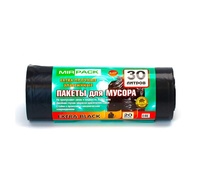 Мешки МИР д/мус. 30 л ЭКСТРА Блэк (20шт/10к)35 мкм ПВД
