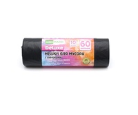 Мешки МИР д/мус. 60л с завязками ДЕЛЮКС (10рул/25к)
