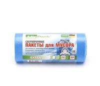 Мешки МИР д/мус. 30 л ЭКСТРА: ЧЕРНЫЕ (30шт/24к) 12 мкм ПНД