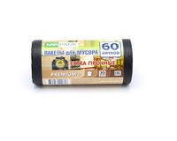Мешки МИР д/мус. 60л ПРЕМИУМ ЧЕРНЫЕ 20мкм ПСД